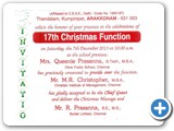 Chrsitmas Function Invitation